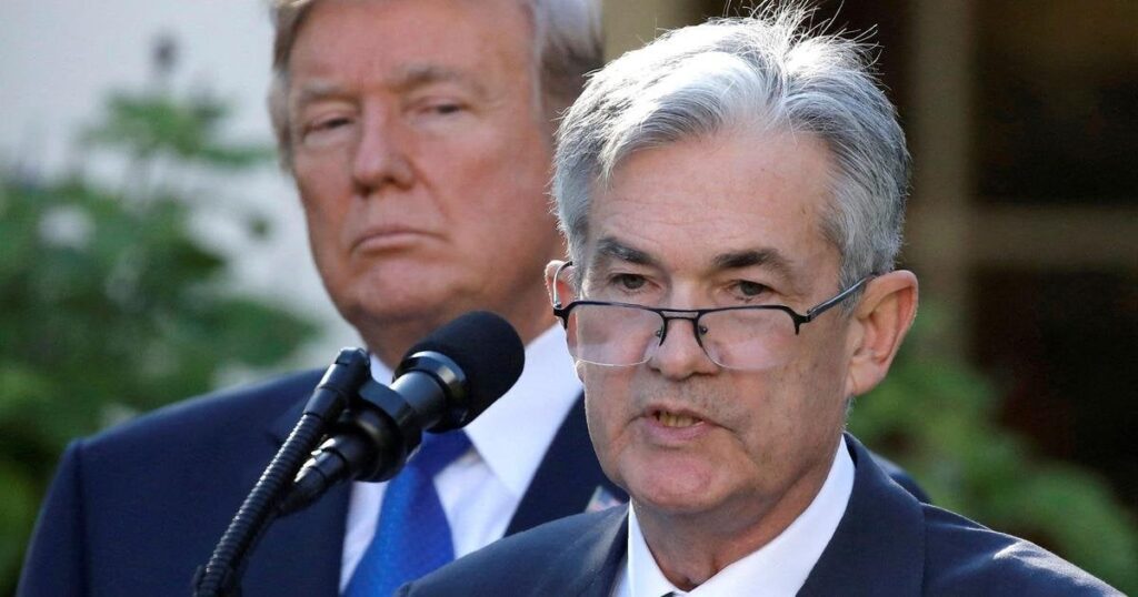 Donald Trump verzichtet auf, den Präsidenten der Federal Reserve, Jerome Powell, vor dem Ende seines Mandats abzulehnen