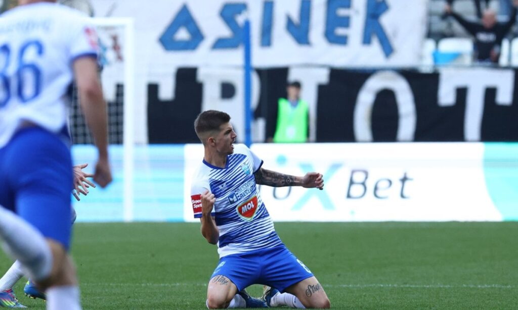Hajduk hat in Osijek verloren! Sehen Sie, wie matran Lucic, aber auch eine rote Karte von Brajkovic
