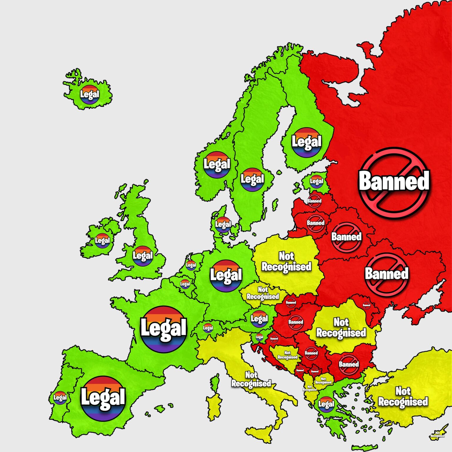 Gleiche Heiratsstatistik in Europa