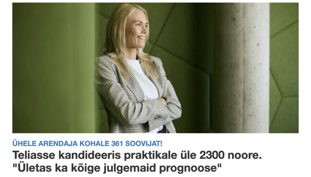 361 Bewerber für einen Entwickler wurden für Telia nominiert!