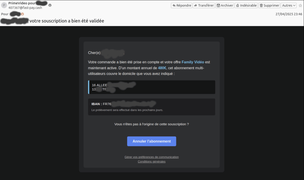 Hames folgt dem freien Datenleckage