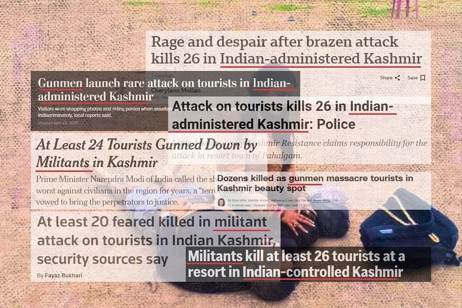 Wie die globalen Medien das Hindu -Massaker in Pahalgam witzeln