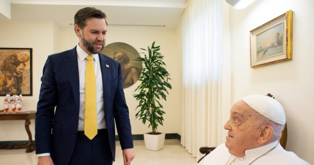 Die letzte Handlung von Papst Franziskus war es, JD Vance eine Lektion über Migranten zu geben