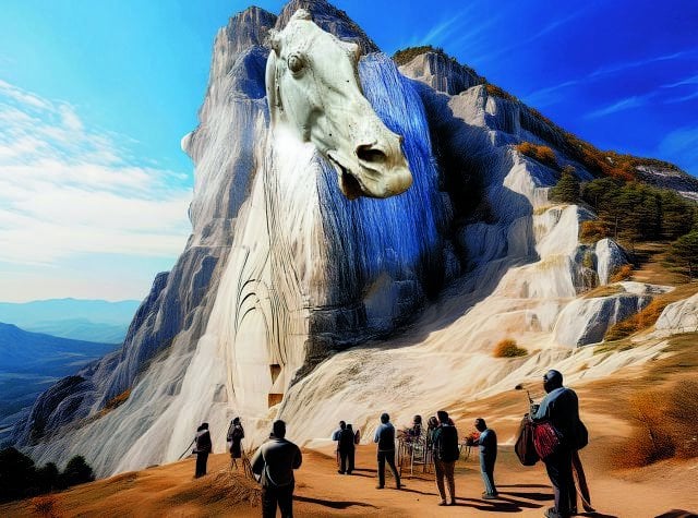 Griechenlands eigener Mount Rushmore - mit Parthenon -Skulpturen hergestellt