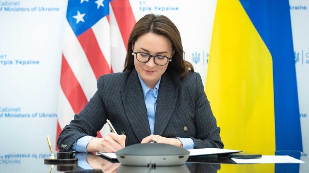 Ukraine und US -amerikanische Übersicht über Mineralienvertrag