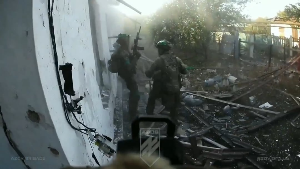 Die ukrainische Geheimdiensteeinheit der 12. NGU -Brigade "Azov" löste einen Bereich in die Toretsk -Richtung. [Published 13.04.2025]