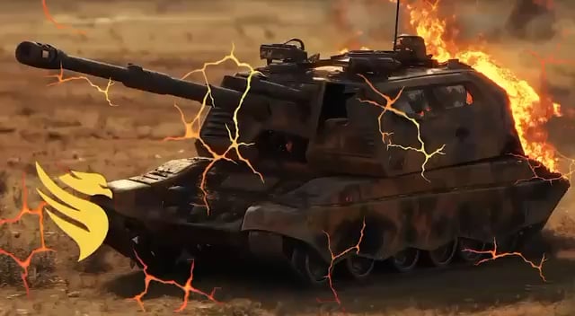 FPV-Piloten des ukrainischen "Phoenix" -Drohne-Einheiten greifen russische 2S19 MSTA-S selbstfahrende Haubike, einen Panzer, Lastwagen und Infanterie an. Kharkiv Oblast.