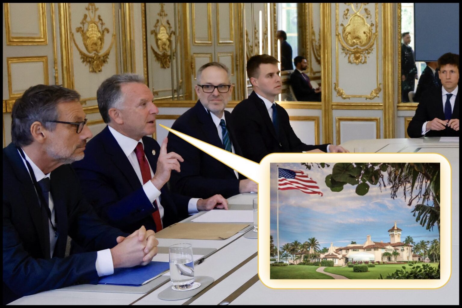 Trump-Beamter "peinlicher" Vergleich des französischen Palastes mit Mar-a-Lago-Verwirrungen.