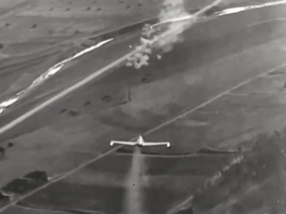 USAF Lockheed F-80 Shooting Stars streng Bodenziele in Korea im Jahr 1951