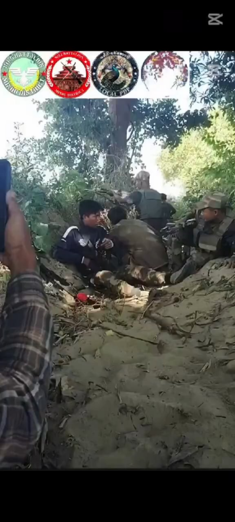 Die Verteidigungskräfte der Volksstreitkräfte, die im Februar dieses Jahres einen Angriff einer Junta -Streitkräfte auf das Dorf Salin abgeben. [Myanmar]
