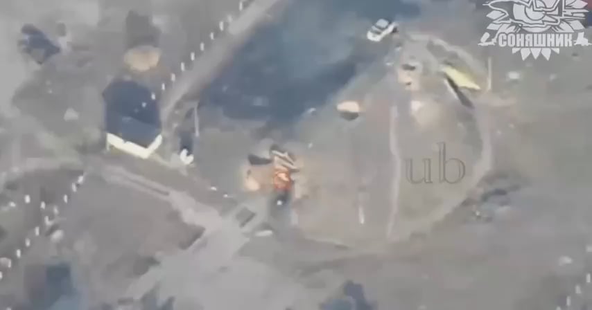 MiG-29 Airangreike auf dem russischen GBU-62 Jdam Underground Command Post. Oleshki, Region Kherson, März 2025.