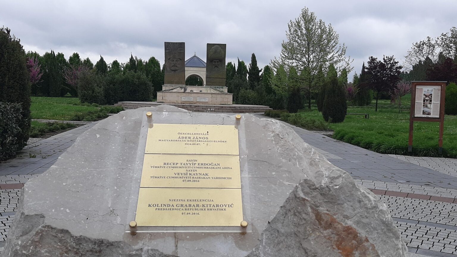 Park ungarisch-türkische Freundschaft in Szigvatar
