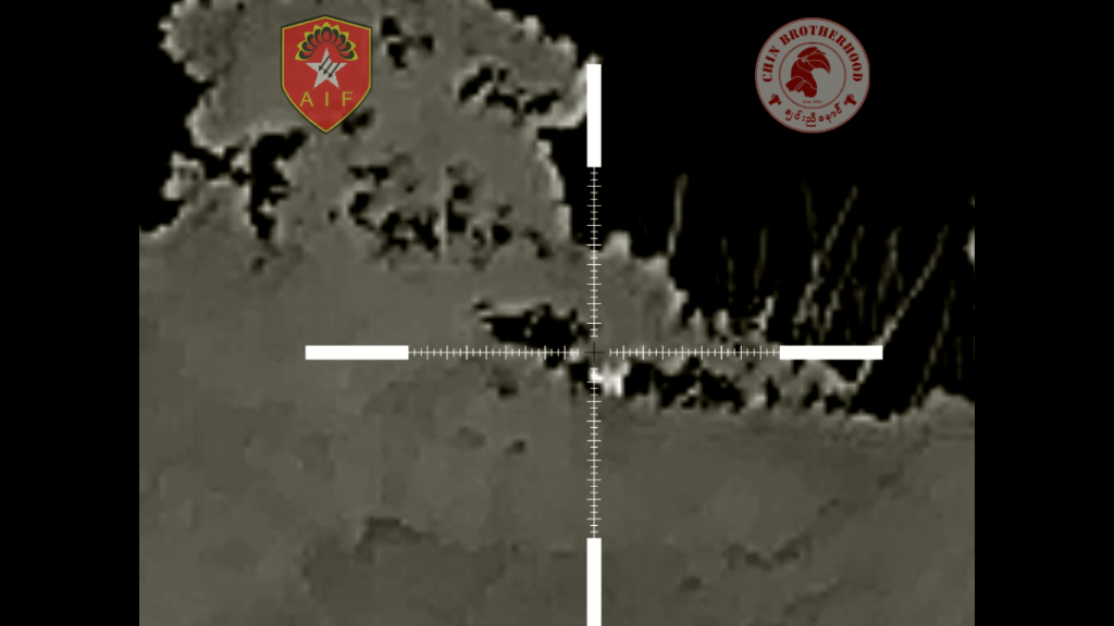 Antifaschistisches internationales Thermalmaterial aus der Schlacht von Falam, Chin State