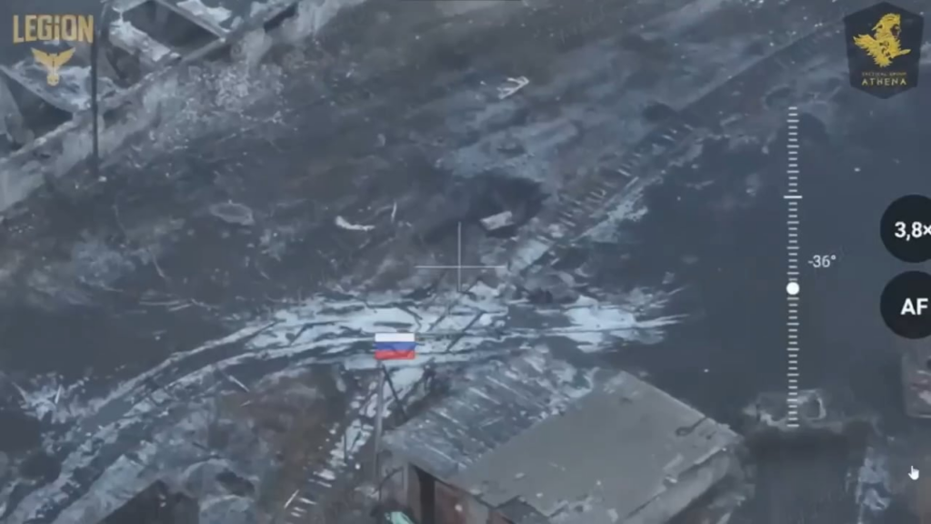 Zwei russische Soldaten, die von der ukrainischen IED in Toretsk in der Region Donezk in die Luft gesprengt wurden