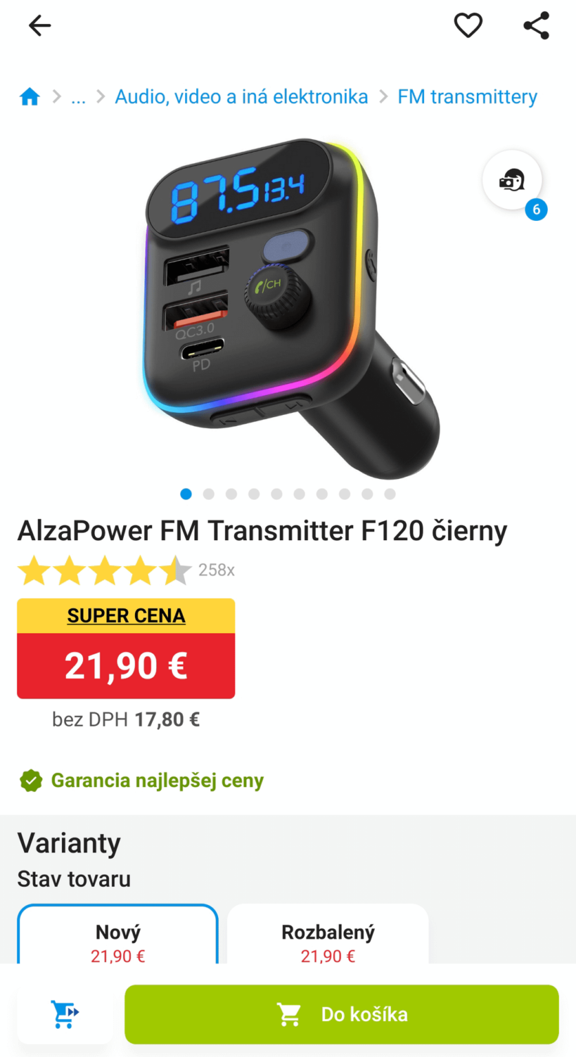 Alza verkauft ein sauberes Aliexpress -Produkt für das 7 -fache des Preises unter seiner Marke Alza verkauft ein sauberes Aliexpress -Produkt für das 7 -fache des Preises unter seiner Marke