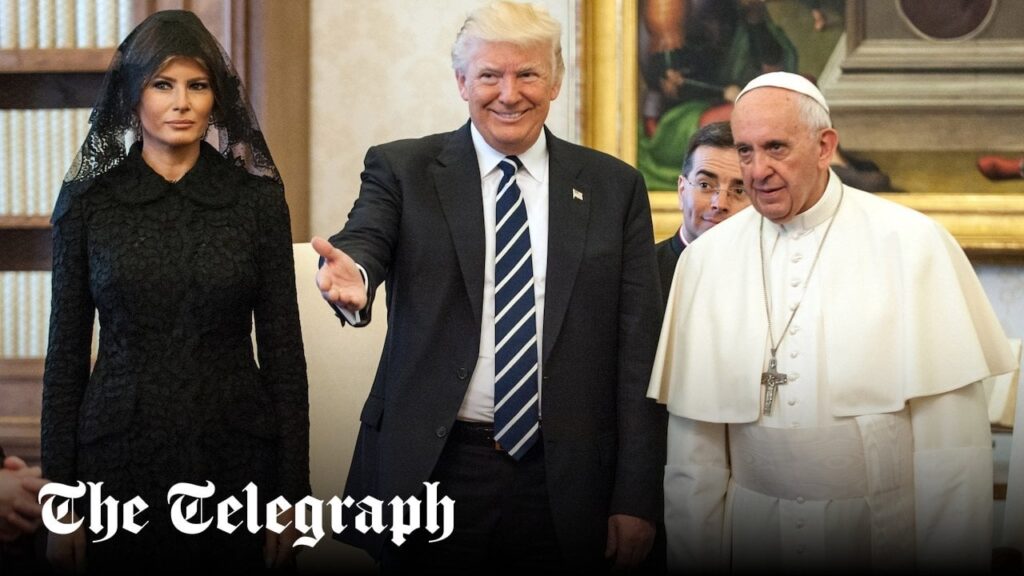 Trump, um in der Beerdigung von Papst in der dritten Stufe zu stehen