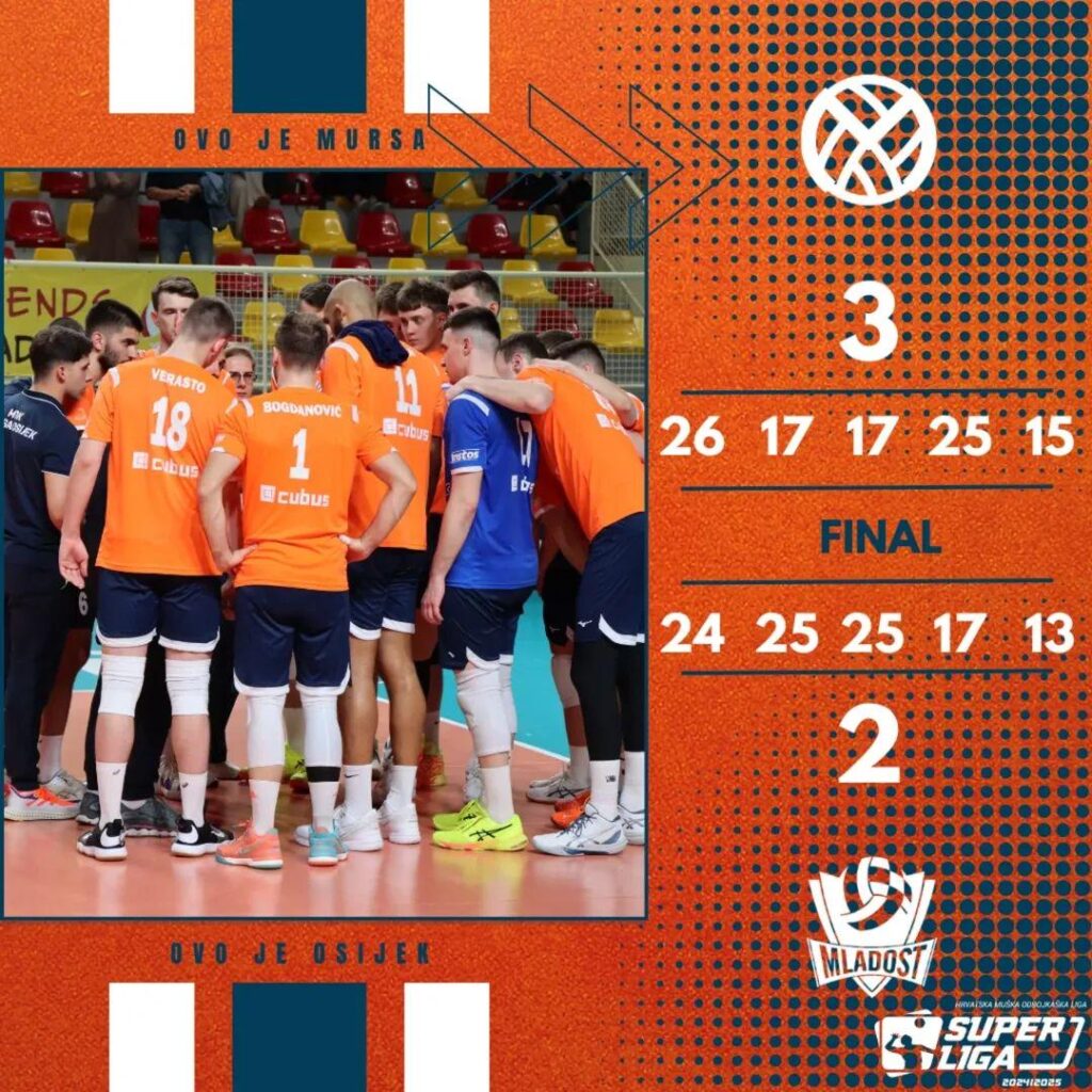 Mit dem Sieg gegen Haok Mladost zum ersten Mal in der Geschichte wurde Mok Mursa ein kroatischer Volleyball -Champion 🧡🧡🧡 🧡🧡🧡 🧡🧡🧡