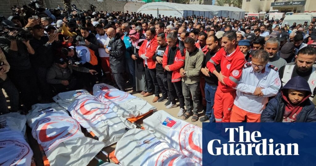 Beweise für die Morde im Hinblick auf palästinensische Helfer durch israelische Streitkräfte, sagt Doctor, sagt Doctor Beweise für die Morde im Hinblick auf palästinensische Helfer durch israelische Streitkräfte, sagt Doctor, sagt Doctor