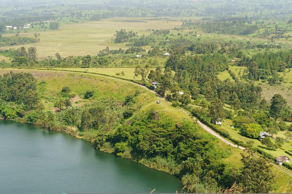 Am Lake Kigere im Fort Portal einen Naturspaziergang mit