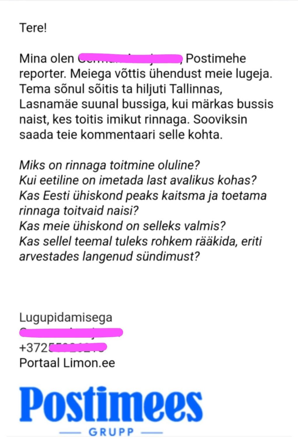 Was haben Sie zuletzt im Bus gesehen und wo haben Sie gemeldet?