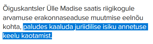Der Kanzler der Justiz ist der Ansicht