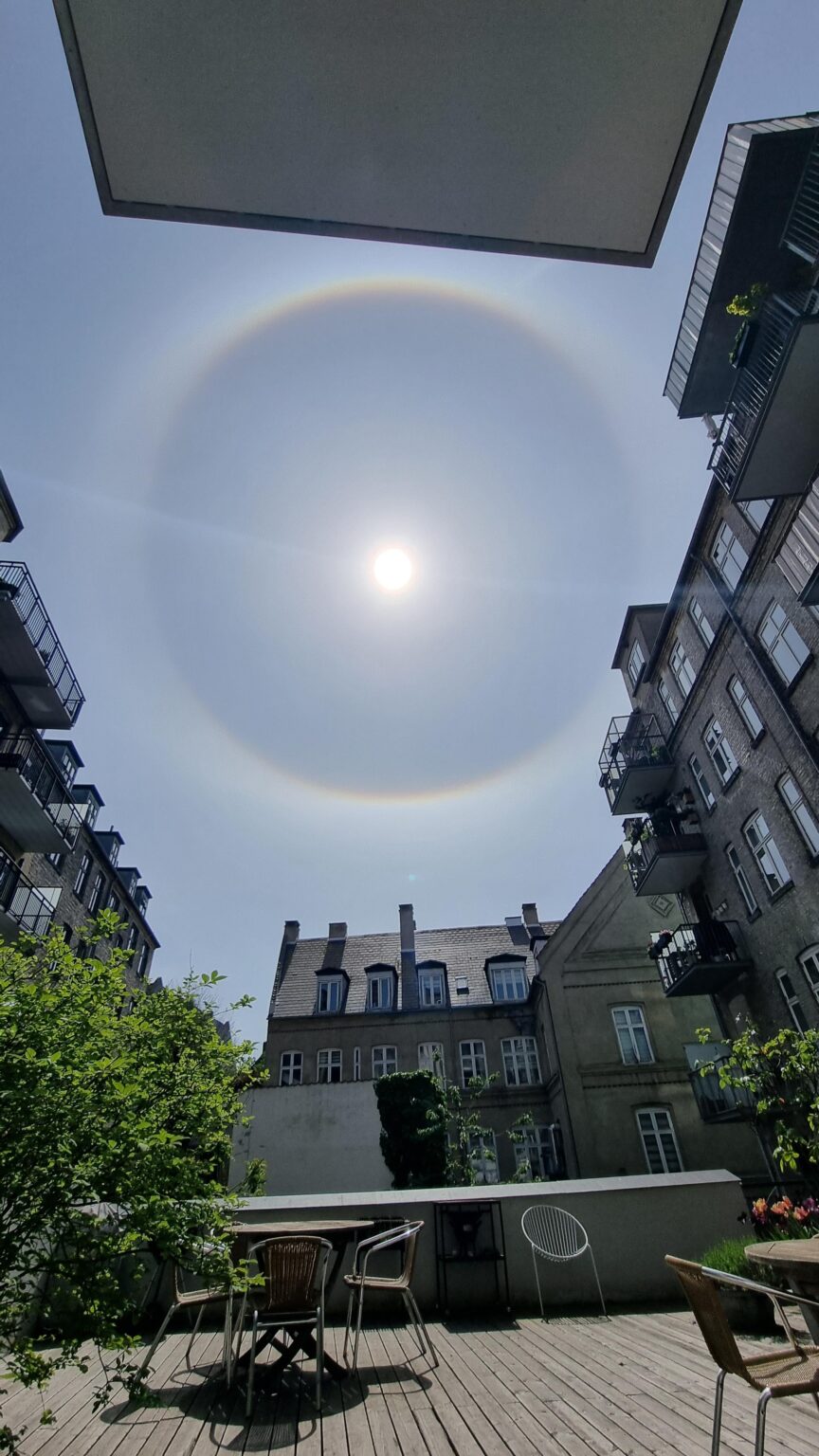 Sun Halo über Kopenhagen