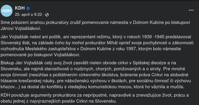Warum verteidigte KDH einen so dummen (und ziemlich dummen Weg) einen verurteilten Nazi -Mitarbeiter, der sich aufgrund seiner Zusammenarbeit mit den Nazis, einschließlich der Arisierung und Entfernung des Holocaust, weigerte, dem Vatikan zu gratulieren?