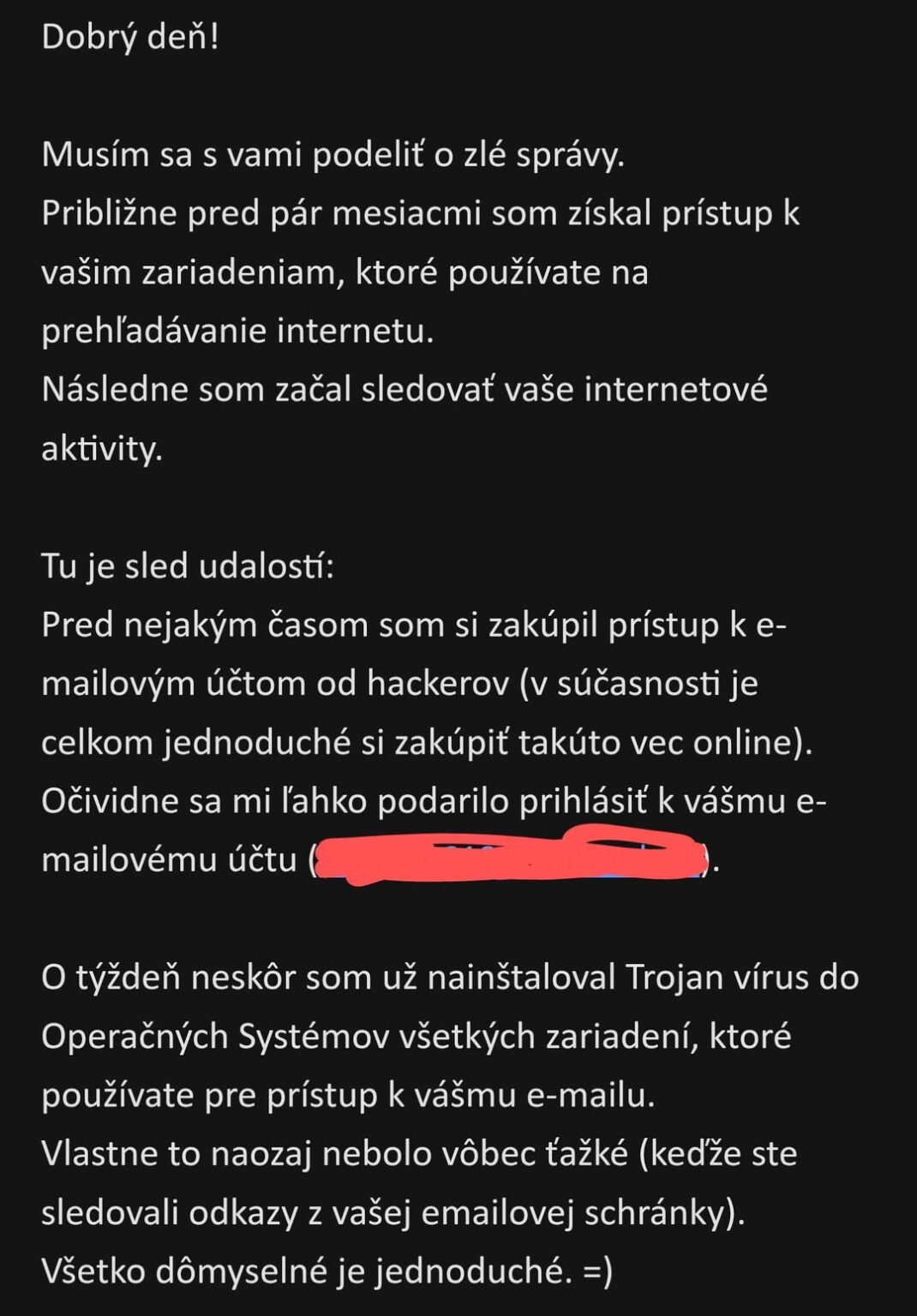 Ich habe eine solche Erpressung E -Mail erhalten, was soll ich damit machen? Ich habe eine solche Erpressung E -Mail erhalten, was soll ich damit machen?