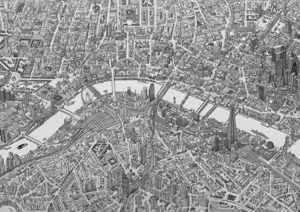 London in 0,03 m Zeichnung ✍️ London in 0,03 m Zeichnung ✍️
