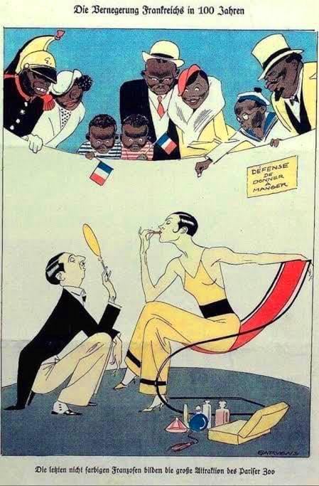 Eine deutsche Darstellung von 1930, wie Frankreich in 100 Jahren aussehen würde.