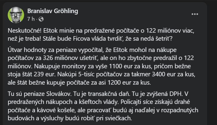 Šutaj Eštok kaufte Polizisten für 3400 € (5000 PC) - ein Monitor 1100 €. Wahrscheinlich einen neuen GTA spielen.