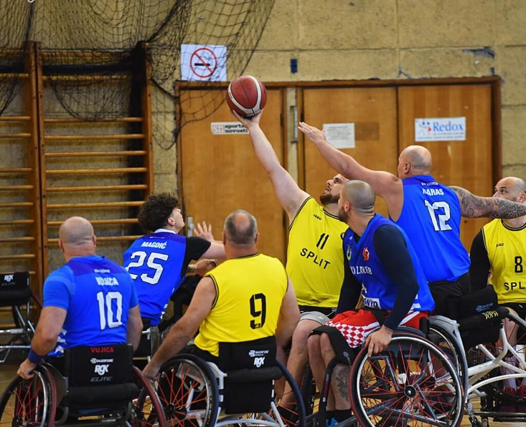 Zagreb -Gewinner des kroatischen Cups im Basketball mit Stoller
