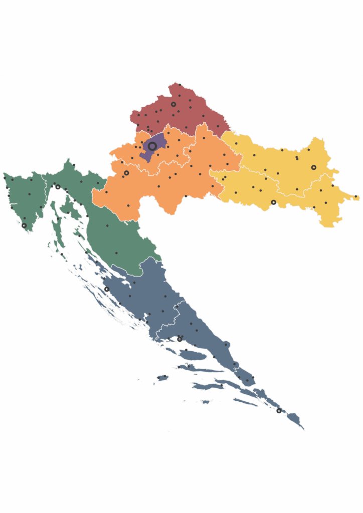 Potenzielle zukünftige Karten Kroatiens Potenzielle zukünftige Karten Kroatiens