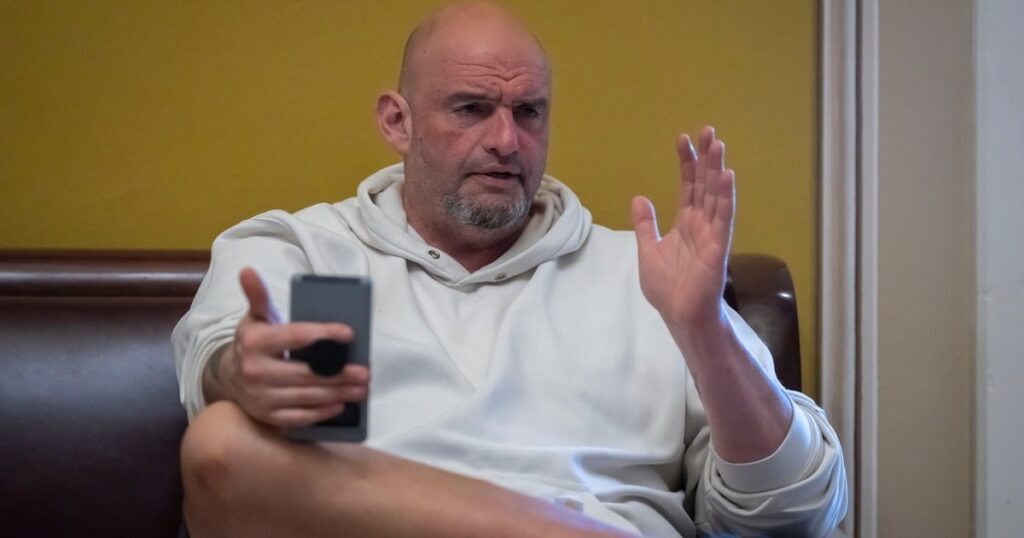 Fetterman will nicht zur Arbeit auftauchen, sagt, seine psychische Gesundheit sei "bewaffnet".