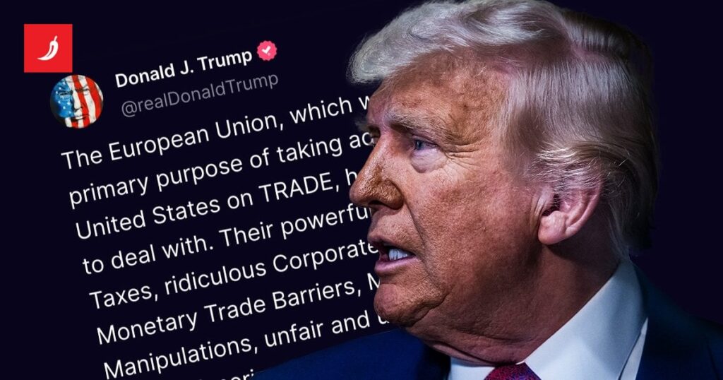 Trump bedroht die Europäische Union von 50%