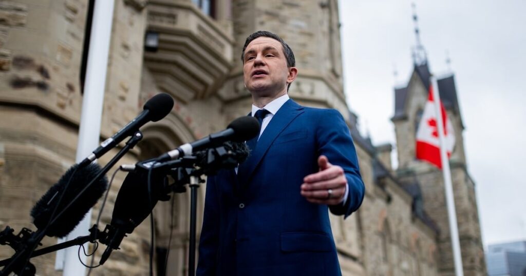 Poilievre, heute seinen Caucus anzusprechen, bevor sie ohne ihn ins Haus zurückkehren