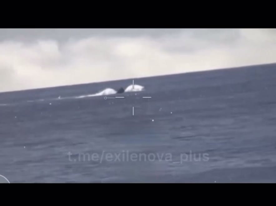 Russischer POV eines ukrainischen Marine -Drohnenangriffs