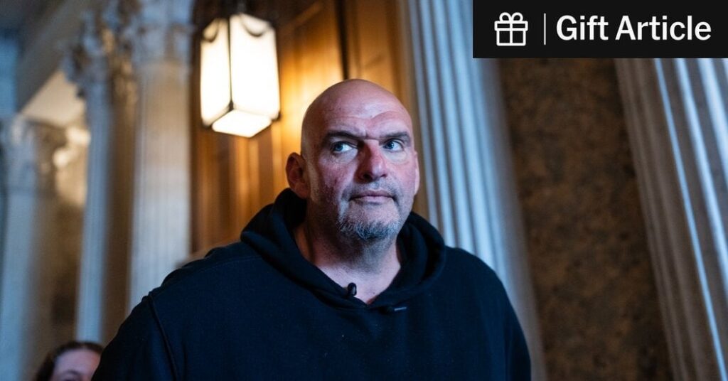 Fetterman, oft abwesend im Senat, sagt, er sei dazu geschädigt worden, zurückzukehren Fetterman, oft abwesend im Senat, sagt, er sei dazu geschädigt worden, zurückzukehren