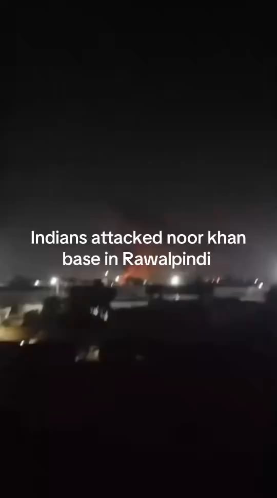 Angeblicher indischer Raketenstreik auf PAF Base Nur Khan, Rawalpindi, Pakistan (10. Mai 2025)