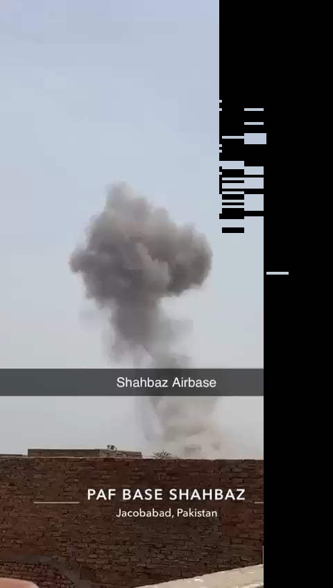 Die Shahbaz -Basis der pakistanischen Luftwaffe in Jacobabad wurde getroffen