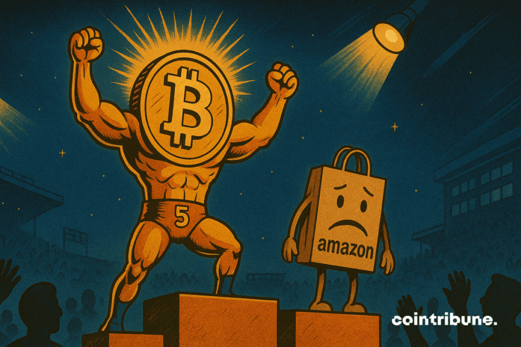 Der Aufstieg von Bitcoin schiebt Amazon auf den sechsten Platz zu