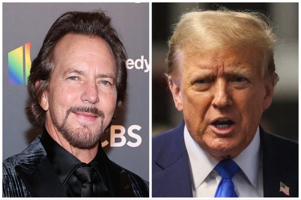 Pearl Jams Eddie Vedder ehrt Bruce Springsteen mit Song My City of Ruins im offensichtlichen Ausgrabung bei Trump – Springsteen löste den jüngsten Trump -Konflikt aus, als er seine Regierung korrupt, inkompetent und verräterisch bezeichnete Pearl Jams Eddie Vedder ehrt Bruce Springsteen mit Song My City of Ruins im offensichtlichen Ausgrabung bei Trump - Springsteen löste den jüngsten Trump -Konflikt aus, als er seine Regierung korrupt, inkompetent und verräterisch bezeichnete