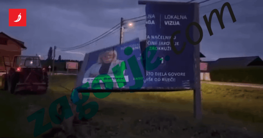 Video -Traktor hat das HDZ -Poster niedergeschlagen: „Lassen Sie die Papci ein Fick*Ju Mutter sein“ Video -Traktor hat das HDZ -Poster niedergeschlagen: "Lassen Sie die Papci ein Fick*Ju Mutter sein"