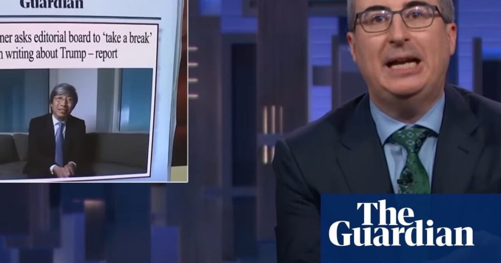 John Oliver in die Presse: 'NICHT mit Trumps lächerlichen Forderungen einhalten'