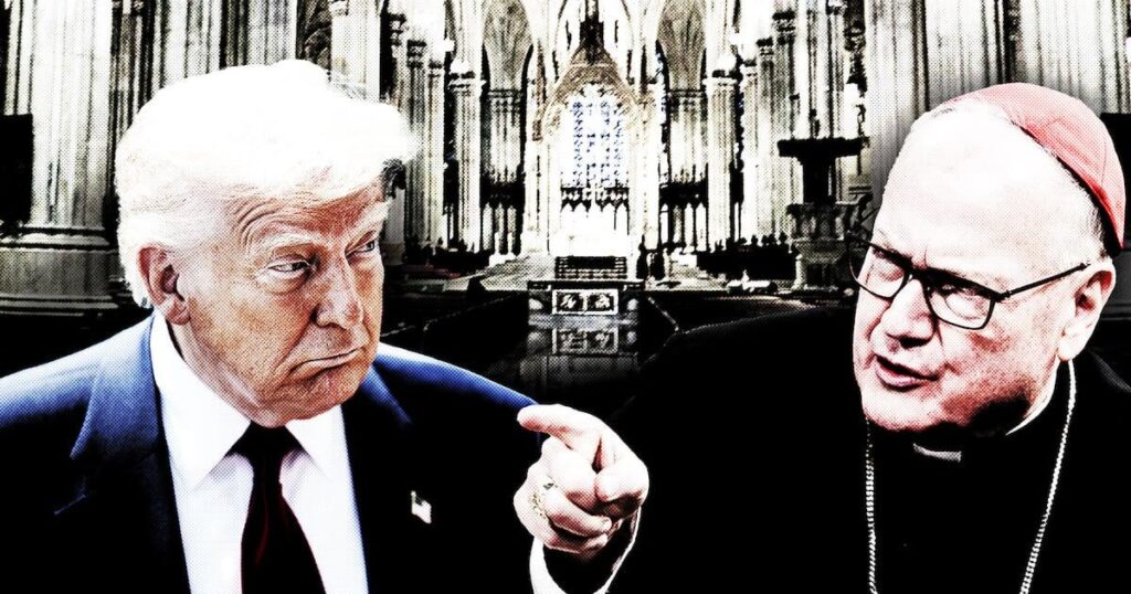 Die katholischen Bischöfe flammen Trump, weil er Papst in verrückter Post verspottet hat – „Nicht verspotten uns“, warnte die katholischen Bischöfe in New York den Präsidenten. Die katholischen Bischöfe flammen Trump, weil er Papst in verrückter Post verspottet hat - „Nicht verspotten uns“, warnte die katholischen Bischöfe in New York den Präsidenten.