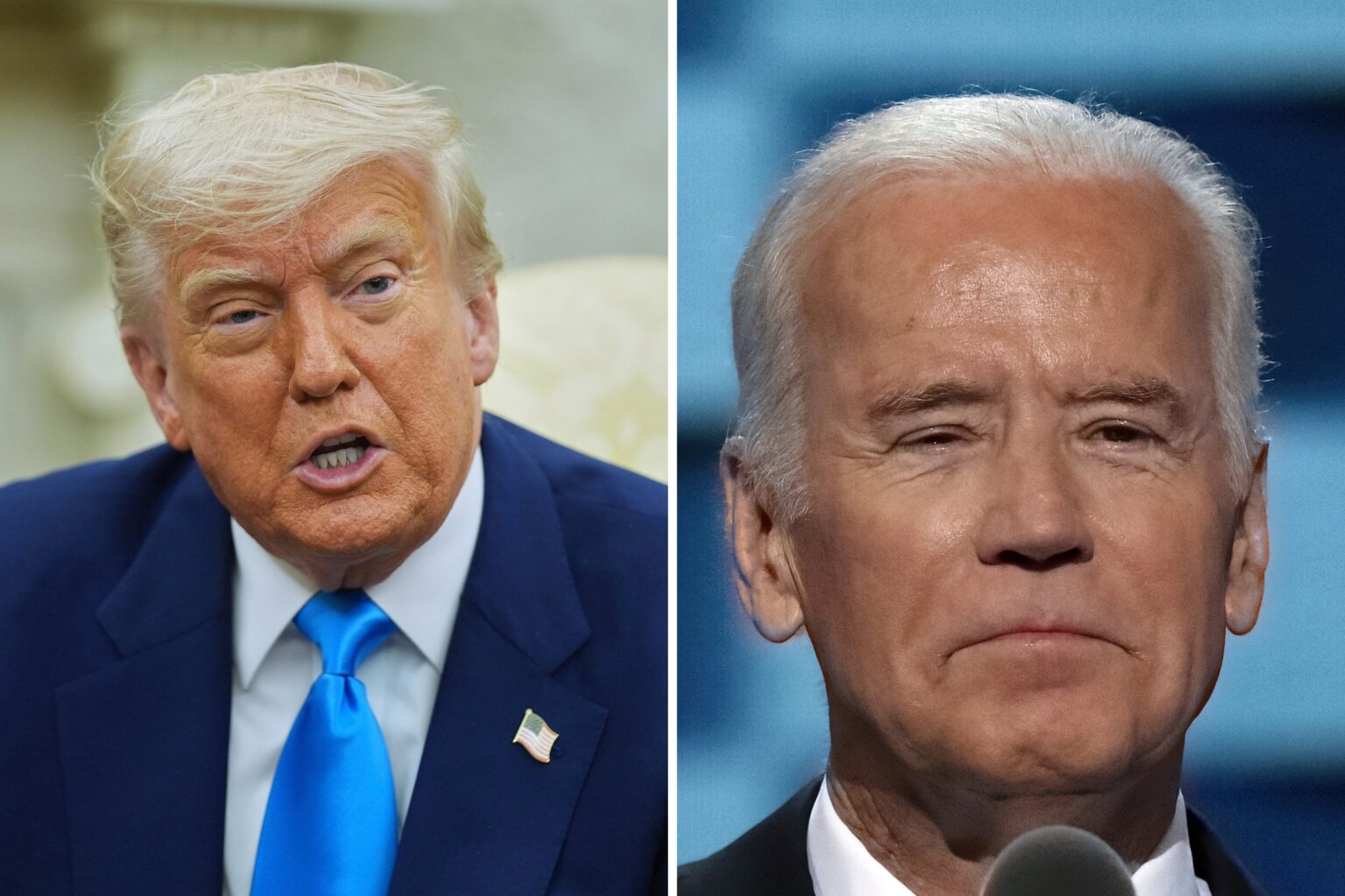 Donald Trump Aktien nach dem Namen Biden "Decrevit Corpse"