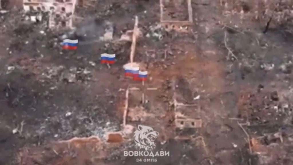 Ganze russische Angriffsgruppe, die vom ukrainischen Maschinengewehr des 34. Bataillons der 57. motorisierten Brigade herausgenommen wurde. Vovchansk. [Posted 07.05.2025]