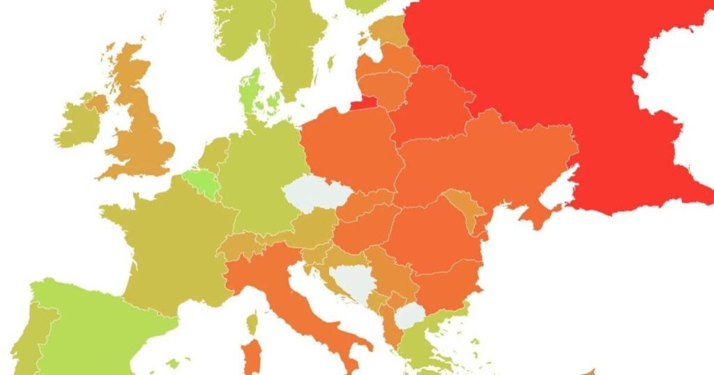 Großbritannien war einst das LGBTQ+ -Freundliche Land in Europa - jetzt ist es 22.