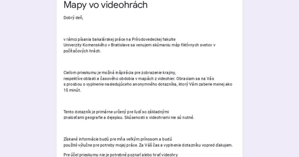 Karten in Videospielen – Forschung Karten in Videospielen - Forschung