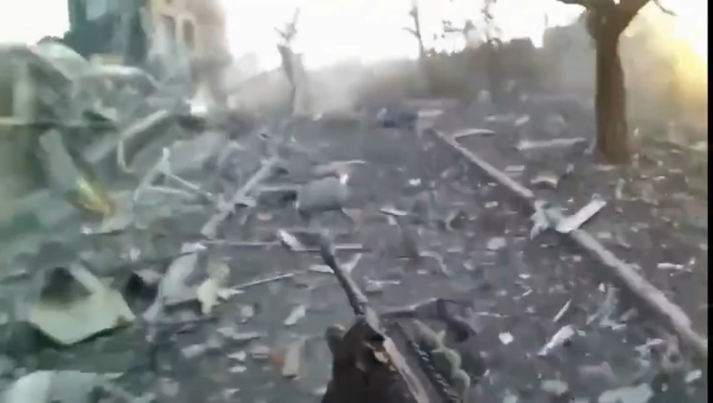Intensive Straßenkämpfe: Ukrainischer Kord (Polizei -Sof) hat russische Positionen mit IEDs in die Luft gesprengt. Toretsk, März 2025